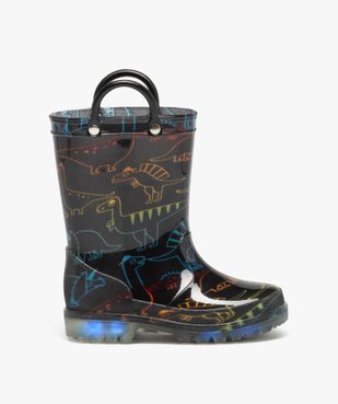 Bottes de pluie garçon à motifs dinosaures avec anses vue1 - BUGGY - GEMO