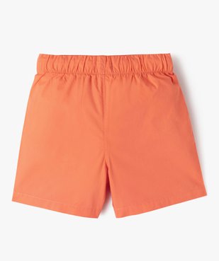 Bermuda en coton léger à taille élastique garçon vue4 - GEMO (ENFANT) - GEMO