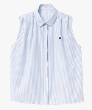 Chemise sans manches à rayures femme - LuluCastagnette vue4 - LULUCASTAGNETTE - GEMO