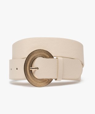 Ceinture large à boucle fantaisie ciselée femme vue1 - GEMO (ACCESS) - GEMO