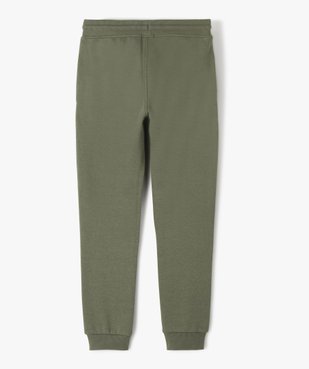 Pantalon de jogging avec intérieur molletonné garçon vue3 - GEMO (JUNIOR) - GEMO