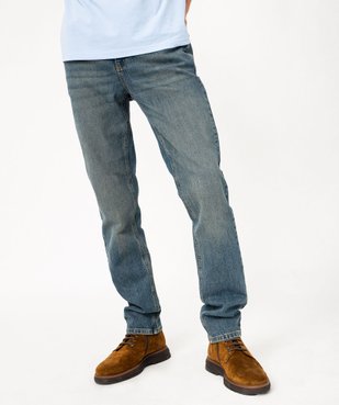 Jean Slim aspect usé homme vue1 - GEMO (HOMME) - GEMO