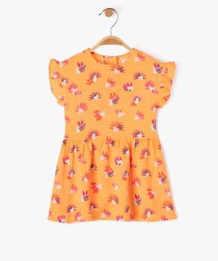 Robe sans manches à motifs fleuris bébé fille vue1 - GEMO 4G BEBE - GEMO