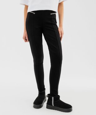 Leggings avec zips décoratifs femme vue1 - GEMO(FEMME PAP) - GEMO