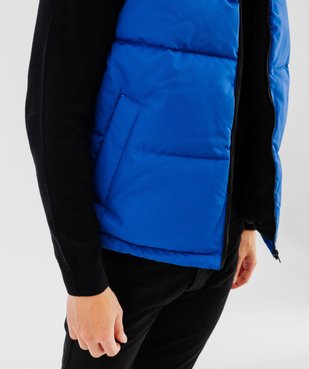 Blouson sans manches matelassé à capuche amovible homme vue6 - GEMO 4G HOMME - GEMO