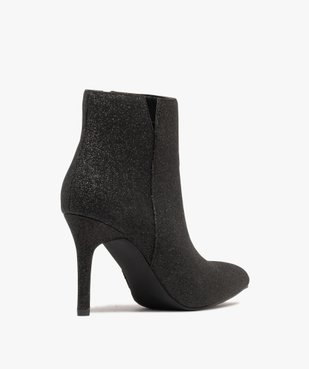 Boots femme à talon fin avec paillettes vue5 - GEMO(URBAIN) - GEMO