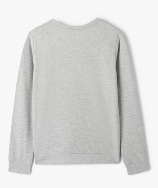 Sweat fille léger avec imprimé devant vue3 - GEMO (ENFANT) - GEMO