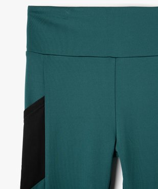 Legging de sport fille avec détails résille vue2 - GEMO (JUNIOR) - GEMO