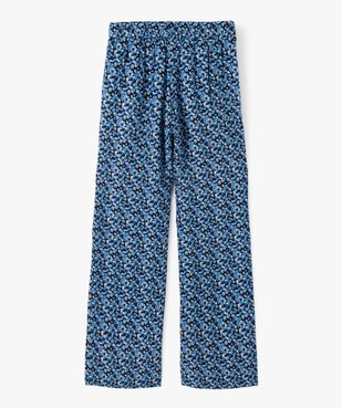 Pantalon fille en viscose à motifs fleuris vue3 - GEMO (JUNIOR) - GEMO