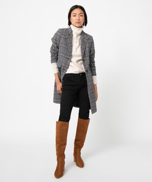 Manteau femme à motif pied de poule vue5 - GEMO(FEMME PAP) - GEMO