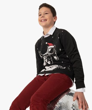 Sweat garçon avec motif spécial Noël vue1 - GEMO (JUNIOR) - GEMO