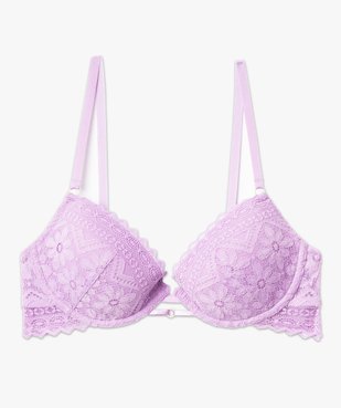 Soutien-gorge corbeille en dentelle avec coques vue4 - GEMO(HOMWR FEM) - GEMO