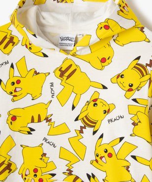 Sweat à capuche avec motifs Pikachu garçon - Pokemon vue2 - POKEMON - GEMO