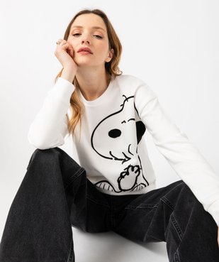 Sweat ample avec motif Snoopy femme - Peanuts vue1 - SNOOPY - GEMO