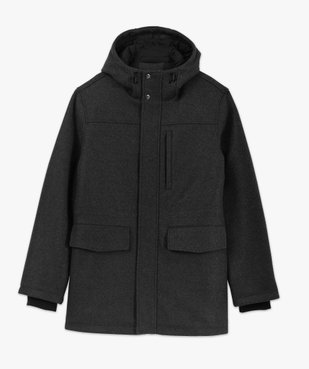 Manteau à capuche duffle-coat en matière douce homme vue4 - GEMO (HOMME) - GEMO