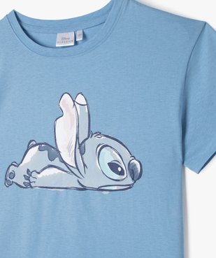 Tee-shirt manches courtes loose imprimé fille - Stitch vue3 - LILO & STITCH - GEMO