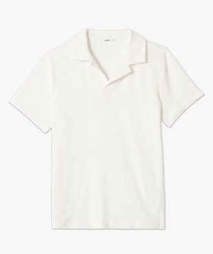 Polo manches courtes en éponge homme vue4 - GEMO (HOMME) - GEMO