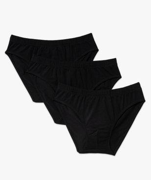 Slip en coton stretch à taille élastiquée homme (lot de 3) vue4 - GEMO 4G HOMME - GEMO