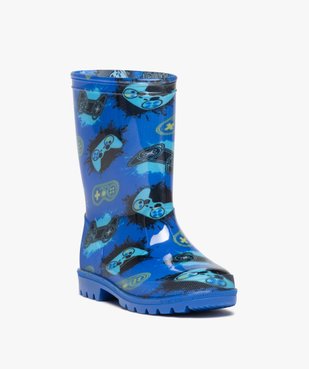 Bottes de pluie garçon imprimées jeux vidéos vue2 - GEMO (ENFANT) - GEMO