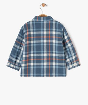 Chemise à carreaux doublure peluche bébé garçon vue4 - GEMO(BEBE DEBT) - GEMO