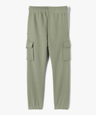 Pantalon de sport garçon avec larges poches à rabat sur les cuisses vue3 - GEMO (JUNIOR) - GEMO