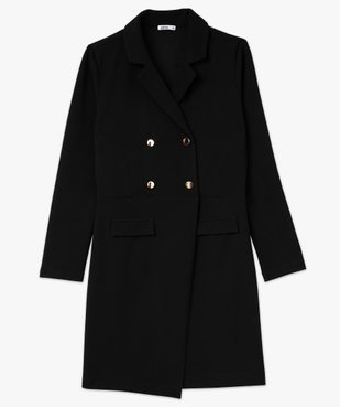 Robe courte à manches longues look manteau femme vue4 - GEMO(FEMME PAP) - GEMO