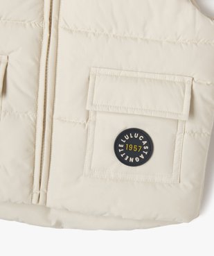 Blouson matelassé sans manches bébé garçon - LuluCastagnette vue3 - LULUCASTAGNETTE - GEMO