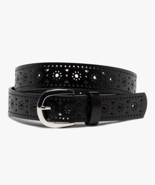 Ceinture femme avec perforations fantaisie vue1 - GEMO (ACCESS) - GEMO