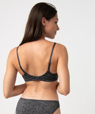 Soutien-gorge triangle sans armature à bonnets moulés vue2 - GEMO 4G FEMME - GEMO