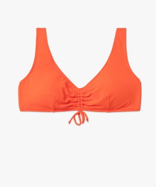 Haut de maillot de bain femme grande taille en maille texturée vue4 - GEMO 4G FEMME - GEMO