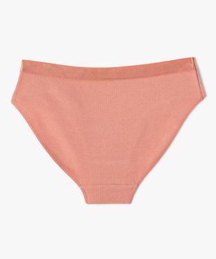 Culottes unies avec ceinture satinée fille (lot de 3) vue3 - GEMO 4G FILLE - GEMO