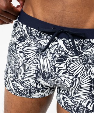 Maillot de bain boxer imprimé tropical homme  vue2 - GEMO 4G HOMME - GEMO