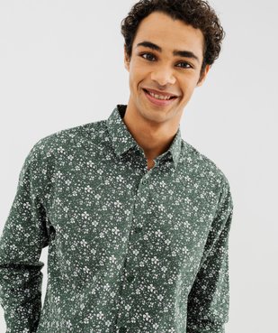 Chemise à motif fleuris homme vue2 - GEMO 4G HOMME - GEMO