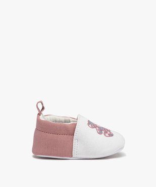 Chaussons de naissance bébé fille en jersey avec ourson imprimé - LuluCastagnette  vue1 - LULUCASTAGNETTE - GEMO