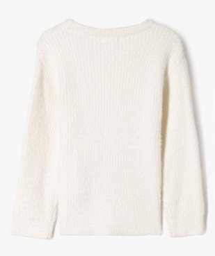 Pull en maille côtelée douce coupe ajustée fille vue3 - GEMO (ENFANT) - GEMO