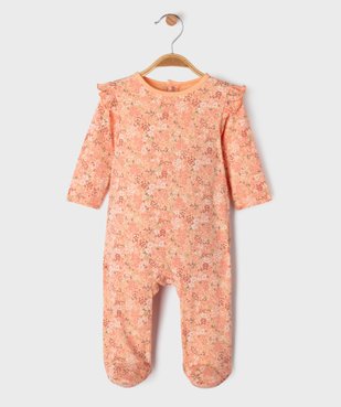 Pyjama en velours avec motif animal bébé vue1 - GEMO 4G BEBE - GEMO