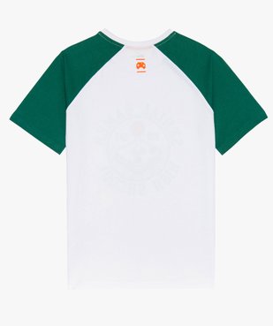 Tee-shirt garçon bicolore avec motif jeu vidéo vue2 - GEMO (JUNIOR) - GEMO