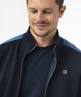 Sweat zippé à col montant spécial sport homme vue6 - GEMO (HOMME) - GEMO