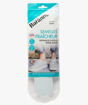 Semelles fraîcheur pour homme 5 paires - Baranne vue2 - BARANNE - GEMO