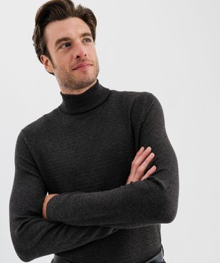 Pull à col roulé en maille fine homme vue9 - GEMO 4G HOMME - GEMO