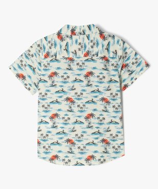 Chemise manches courtes imprimé tropical garçon vue4 - GEMO (ENFANT) - GEMO