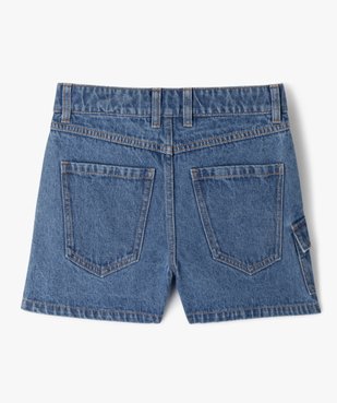 Short en jean multi-poches fille vue3 - GEMO 4G FILLE - GEMO