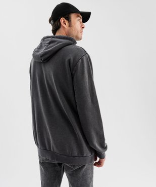 Sweat à capuche et poche kangourou délavé homme vue3 - GEMO (HOMME) - GEMO