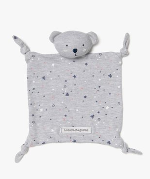 Doudou plat avec tête de souris pour bébé - LuluCastagnette vue1 - LULUCASTAGNETTE - GEMO