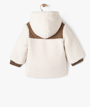 Blouson à capuche chaud et réversible bébé garçon vue4 - GEMO 4G BEBE - GEMO