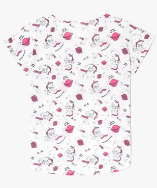 Tee-shirt ado fille à motifs vue2 - GEMO (JUNIOR) - GEMO