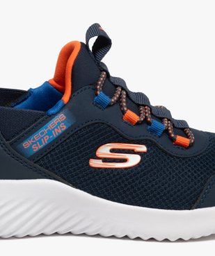 Baskets garçon souples faciles à enfiler Slip ins Bounder - Skechers vue6 - SKECHERS - GEMO