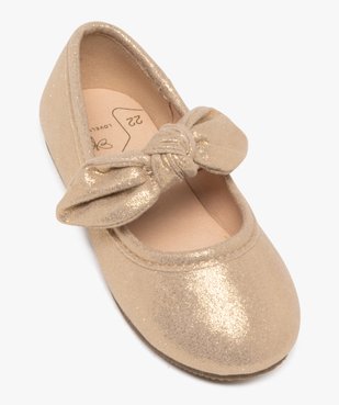 Ballerines pailletées avec élastique de maintien sous nœud bébé fille vue5 - LOVELY WINGS - GEMO