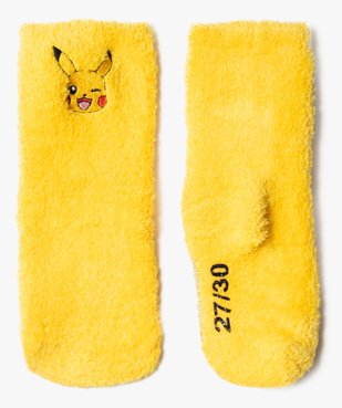 Chaussettes épaisses en maille chenille imprimé Pikachu garçon - Pokémon vue2 - POKEMON - GEMO