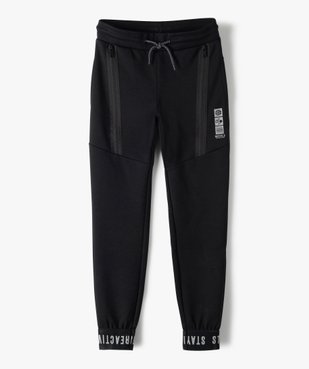 Pantalon de jogging garçon avec zips fantaisie sur l’avant vue2 - GEMO (ENFANT) - GEMO